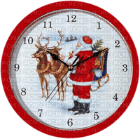 Winter Christmas clock - png ฟรี