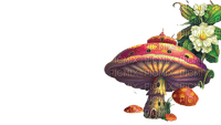 mushroom fantasy house ROSALIA73 - PNG gratuit