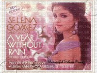 Selena Gomez a year without rain - png gratis