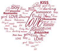 Valentine's day.Coeur.Heart.Text.by Victoriabea - Free PNG