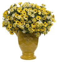 pot, vase with flowers, sunshine3 - безплатен png