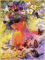BUTTERFLY LADY - Free animated GIF