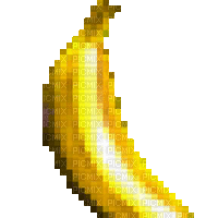 Rotating Food Banana Spinning Fruit - GIF animado grátis