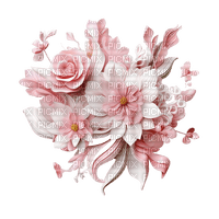 Pink flower rox - bezmaksas png