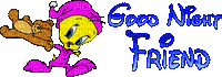 goodnight my friend - GIF animate gratis