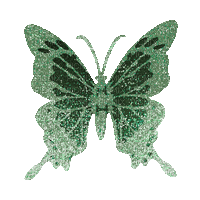 green butterfly animated - Gratis animeret GIF