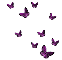 Kaz_Creations Deco Butterflies Purple - 免费PNG