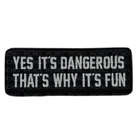 yes its dangerous thats why its fun patch - ilmainen png