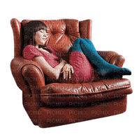 Fille.Girl.chica.chaise.Sleep.Sofa.chair.Victoriabea - PNG gratuit