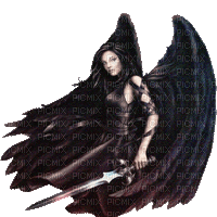 Black dark Angel bp - Δωρεάν κινούμενο GIF