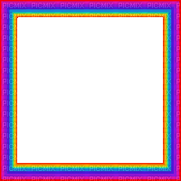 rainbow frame - GIF เคลื่อนไหวฟรี