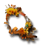 autumn circle frame kikkapink