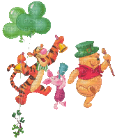 Kaz_Creations Deco St.Patricks Day Winnie The Pooh & Friends - Бесплатни анимирани ГИФ