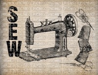 vintage sewing machine bp - zdarma png
