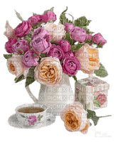 Roses and Tea - Free PNG