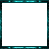 cadre turquoise frame gif - Gratis geanimeerde GIF