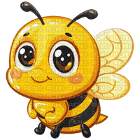 ♡§m3§♡ kawaii yellow bee cute spring - besplatni png