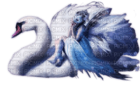 woman femme frau beauty swan schwan bird oiseau  tube cygne fantasy - PNG gratuit