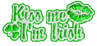 kiss me im irish - Безплатен анимиран GIF