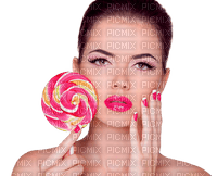 woman with candy by nataliplus - 無料png
