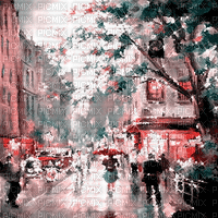 autumn pink city background kikkapink glitter - Free animated GIF