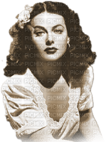 soave woman vintage face hedy lamarr sepia - 無料png