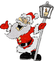 Père Noël - Бесплатный анимированный гифка