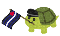 Leather Pride Turtle emoji - gratis png