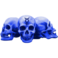 Gothic.Skulls.Blue - darmowe png