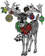 Christmas Deer - Ilmainen animoitu GIF