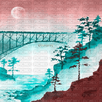 Y.A.M._Japan landscape background - Bezmaksas animēts GIF
