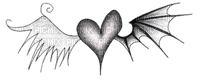 Emo goth heart - PNG gratuit