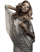 Woman Beige Silver Brown  - Bogusia - Free PNG