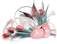 soave deco flowers spring tulips easter eggs - PNG gratuit
