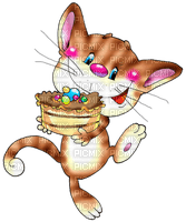 Y.A.M._Happy birthday cat - PNG gratuit