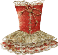 cecily-corset orange or - 免费PNG