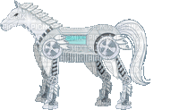 Robot Pony - GIF animé gratuit