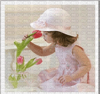 enfant tulipe - GIF animado grátis