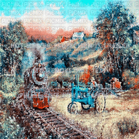 zug train milla1959 - GIF animé gratuit