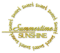 soave text summer sunshine sweet summertime yellow - Free PNG