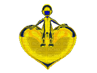 coe jaune  yellow - Бесплатный анимированный гифка