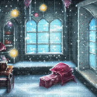 kikkapink animated background winter room - Free animated GIF