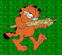 Garfield weed - 無料のアニメーション GIF