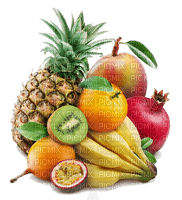 fruits pineapple kiwi bananas pomegrade - png gratis