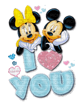mickey & minnie mouse i love you gif - GIF animé gratuit