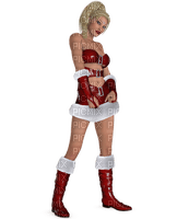 Kaz_Creations Christmas Poser Dolls - png gratuito