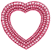 Heart.Frame.Gems.Jewels.Pink - Free PNG