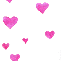 Floating hearts - GIF animasi gratis