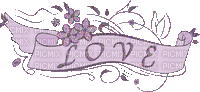 love purple banner - Безплатен анимиран GIF