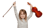 Kaz_Creations Child Girl Playing Musical Instruments 🎸 - 免费PNG